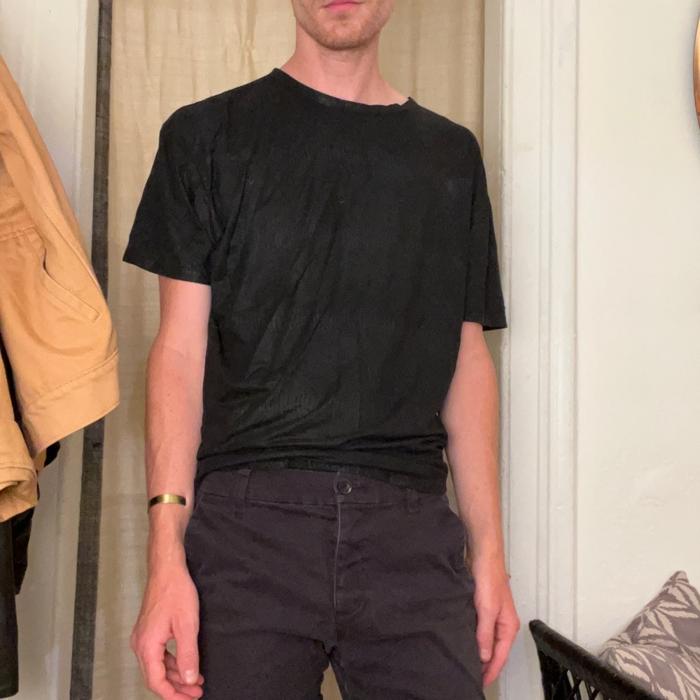 Faux snakeskin tee
